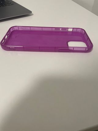 Funda iPhone Morada Transparente