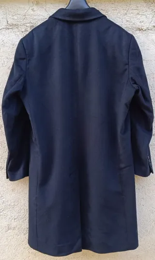 Cappotto Vintage Uomo Puro Cashmere Blu