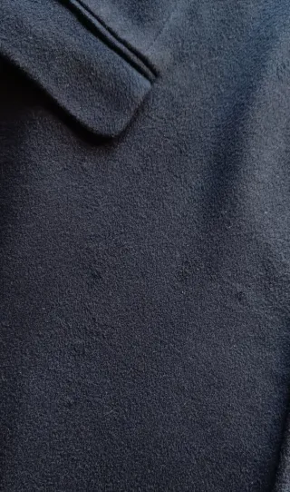 Cappotto Vintage Uomo Puro Cashmere Blu