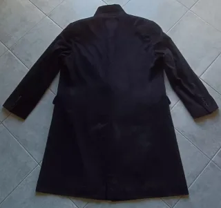 Cappotto Vintage Uomo Puro Cashmere Blu