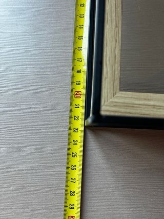 Marco porta fotos fotografía metal madera