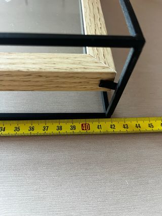 Marco porta fotos fotografía metal madera