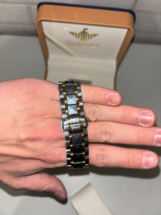 Reloj Oupinke Oro y Plata. Hombre