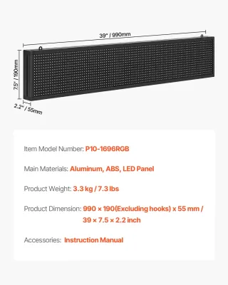 Pannello Digitale Scorrevole Flessibile a Colori