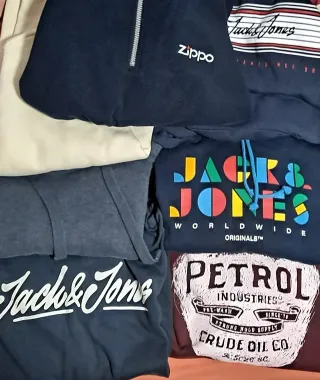 Lote 7 Sudaderas Jack & Jones Zippo