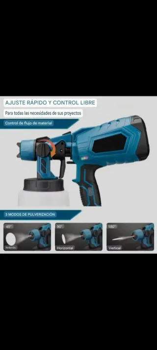 Pistola Pintura Inalámbrica 21V Litio A ESTRENAR