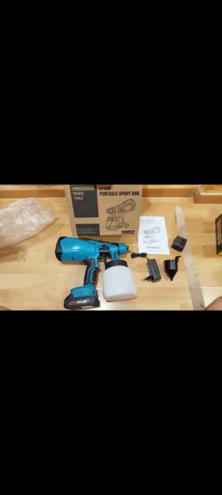 Pistola Pintura Inalámbrica 21V Litio A ESTRENAR
