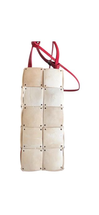 Bolso estampado flores efecto madera