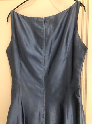 Vestido fiesta seda natural forrado