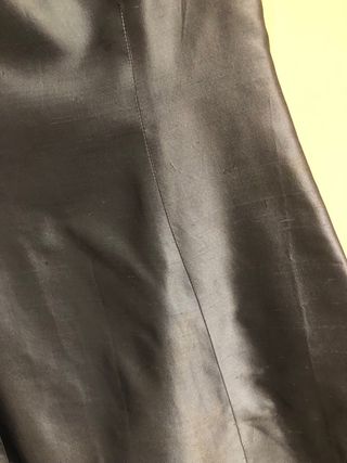 Vestido fiesta seda natural forrado