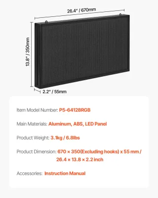 Pannello Digitale Scorrevole Flessibile a Colori