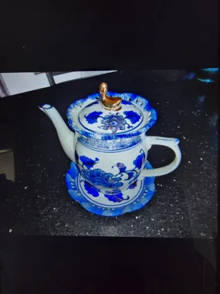 Teiera Veneziana Laguna Porcellana Blu