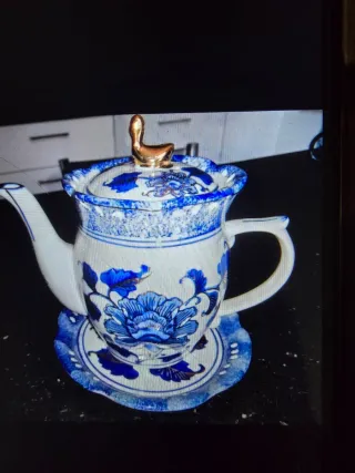 Teiera Veneziana Laguna Porcellana Blu