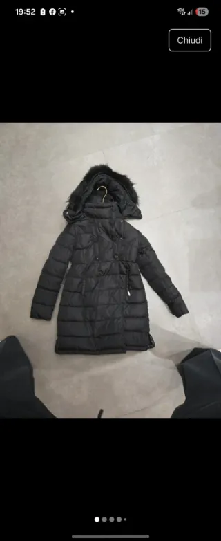 Piumino Moncler bambina nero