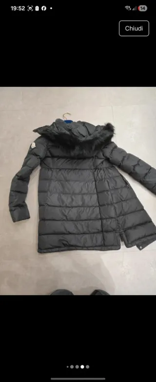Piumino Moncler bambina nero