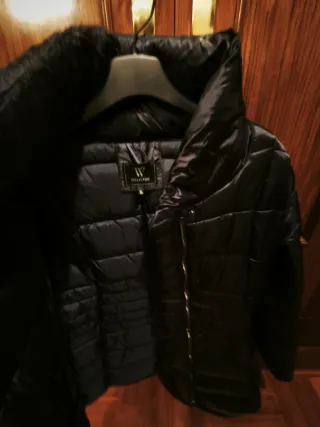 Anorak mujer calentito negro