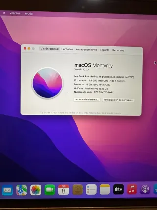 MacBook Pro 15 2015 con cargador original