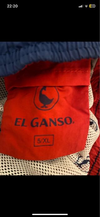 Bañador El Ganso Hombre Azul/Rojo