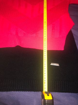 Vestido punto Rosa intenso y negro Talla S/M