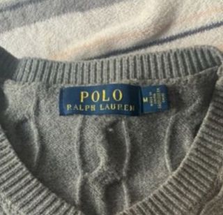 Jersey Polo Ralph Lauren Gris Trenzado