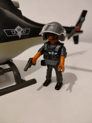 5563 Helicóptero policia Playmobil