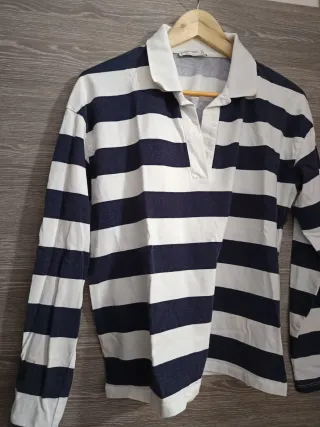 Polo manga larga rayas Stradivarius