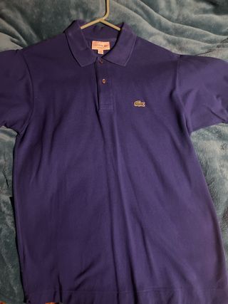 Polo Lacoste Azul Talla M
