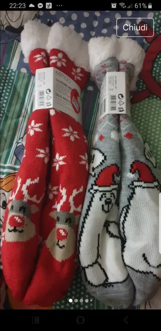 2 paia di Calze antiscivolo natalizie Esmara
