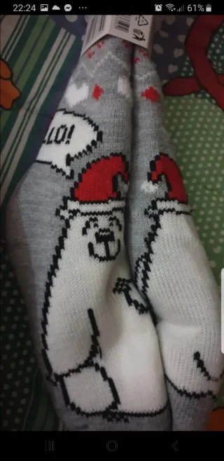 2 paia di Calze antiscivolo natalizie Esmara