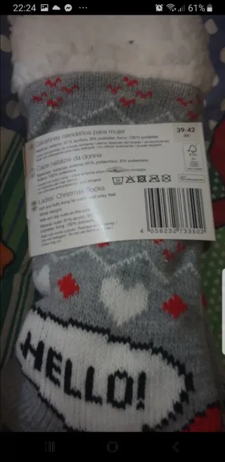 2 paia di Calze antiscivolo natalizie Esmara