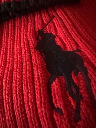 Bufanda y Gorro Polo Ralph Lauren Rojo
