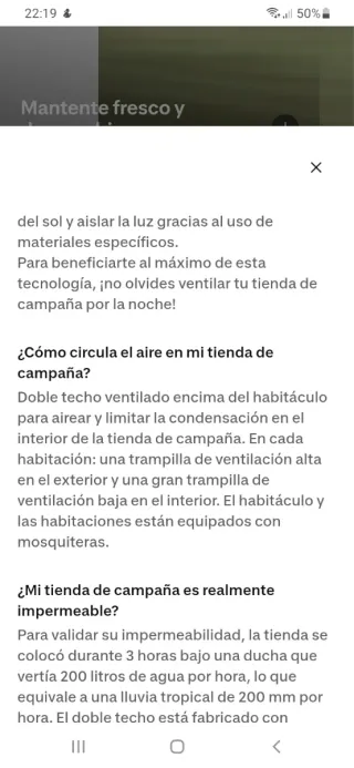 Tienda de campaña Arpenaz 4.1 Fresh&Black