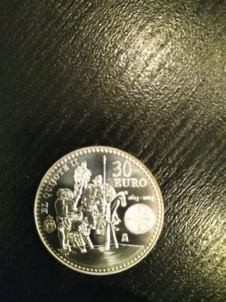 Moneda 30€ Felipe VI y Letizia España 2015