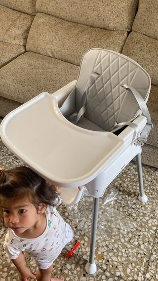Trona bebé alta silla acolchada