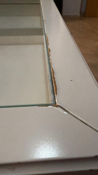 Mesa de centro salón cristal y madera