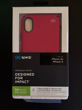 Funda Speck Presidio Sport iPhone Xs/X Roja
