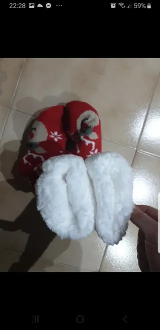 Calze antiscivolo natalizie renna