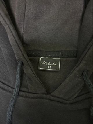 Felpa Mister Tee con cappuccio nera