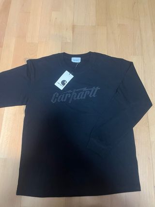 Camiseta Carhartt Negra Manga Larga