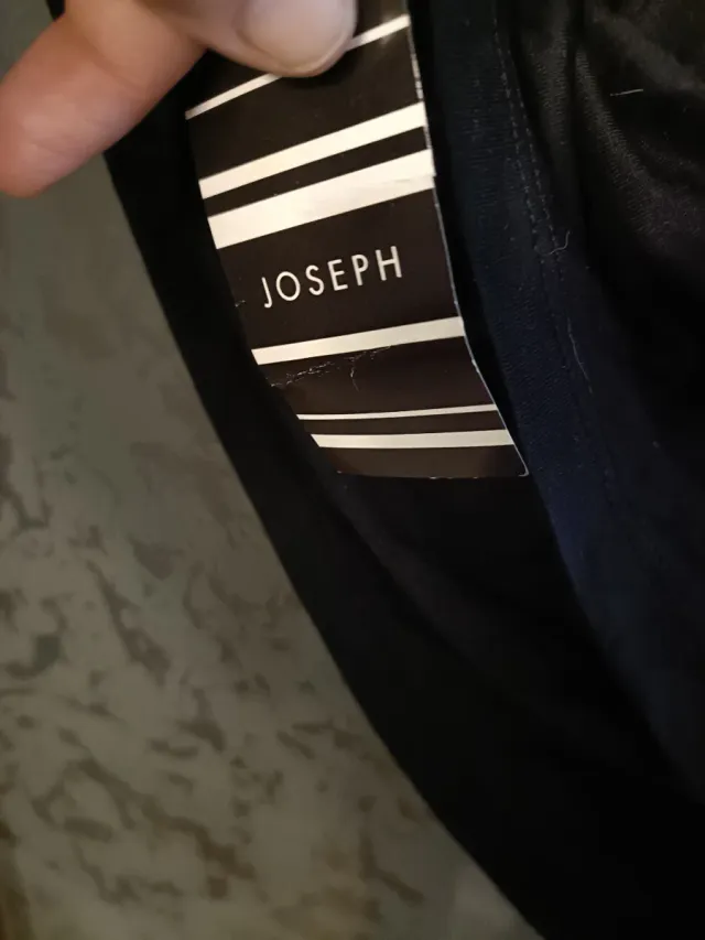 Top JOSEPH negro y rosa