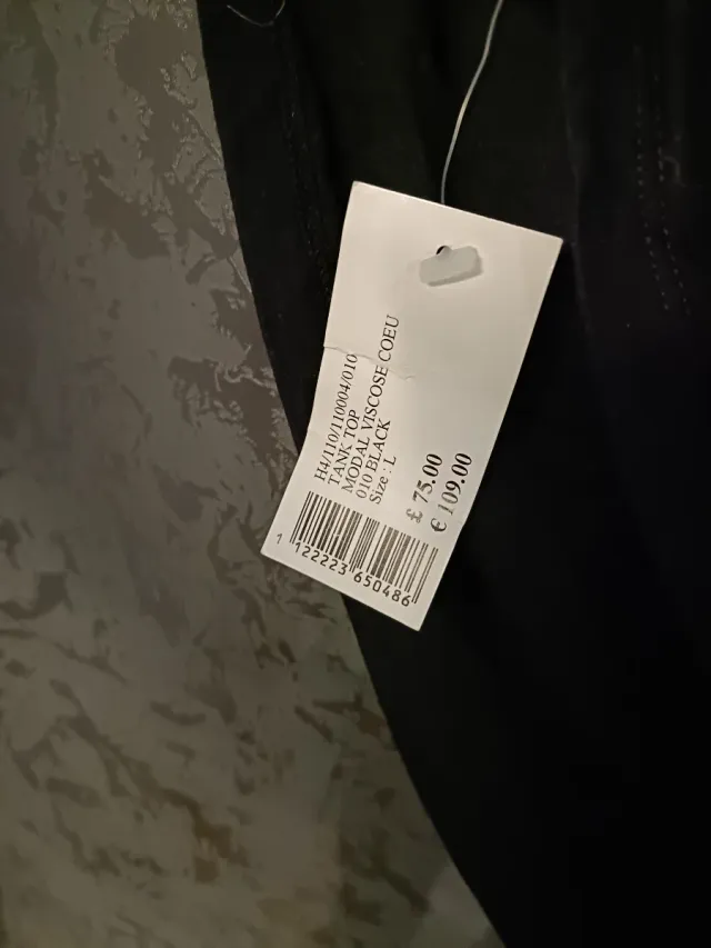 Top JOSEPH negro y rosa