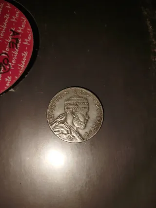 1/4 Birr Menelik Etiopia Vintage