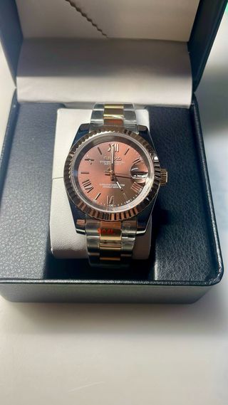 Seiko Mod Reloj Oro rosa y Plata