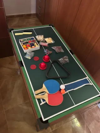 Mesa Multijuegos Ping Pong y Futbolín