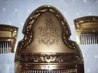 Juego Peinetas Fallera Adulta Doradas