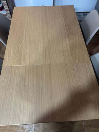Mesa de comedor de madera de extensible
