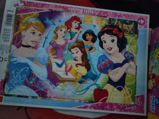 Lote puzzles princesas