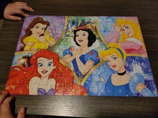 Lote puzzles princesas