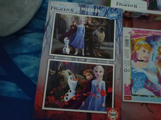 Lote puzzles princesas