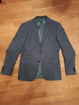 Americana Hombre Zara Talla M Gris